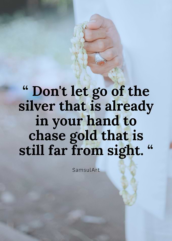 Inspirational Quote with Floral Garland