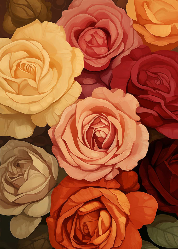 Floral Arrangement of Roses