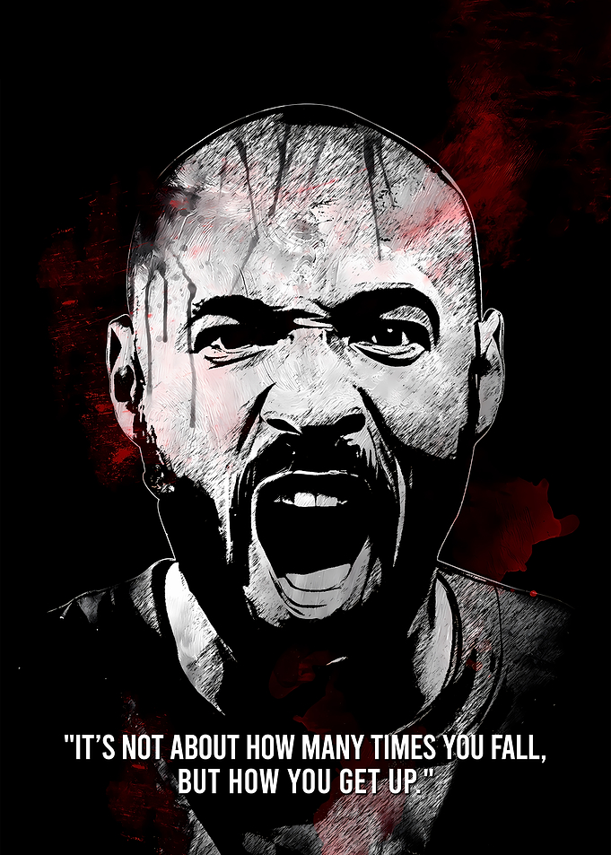 Thierry Henry Portrait with Quote