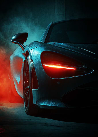 Supercar Close-Up Digital art Poster