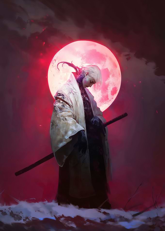 Samurai under the Red Moon