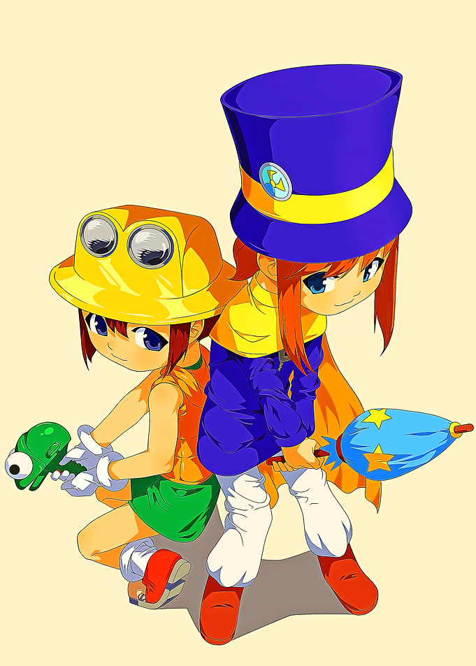 A Hat in Time: Hat Kid and Bow Kid
