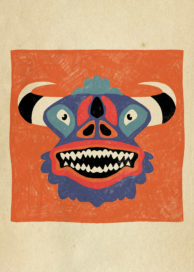 Dancing Diablitos - Monster Face Illustrations