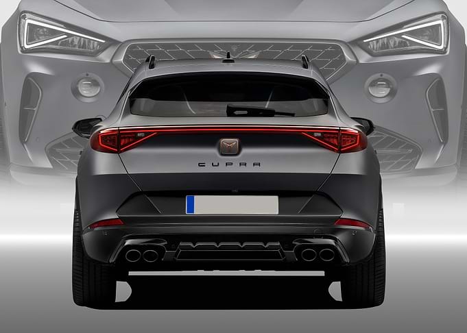 Gray Cupra Formentor Rear View