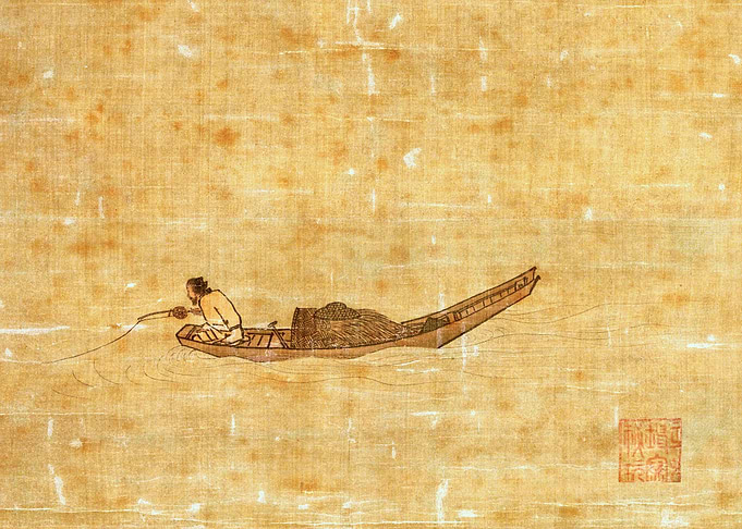 Solitary Angler on a Wintry River