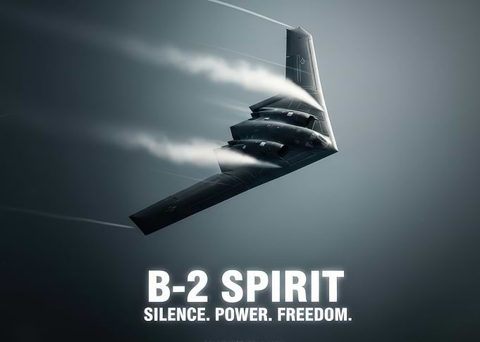 B-2 Spirit Stealth Bomber in Flight