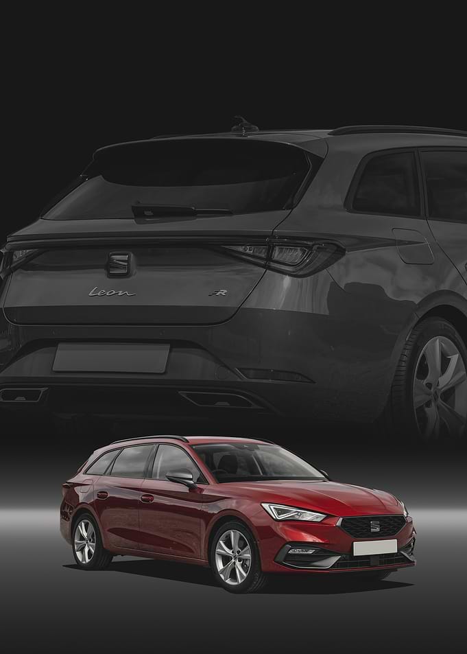 Red Seat Leon Estate Car