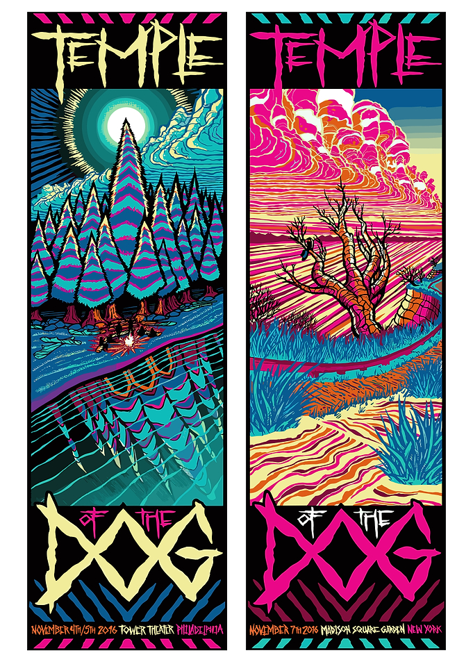 Temple of the Dog Concert Posters