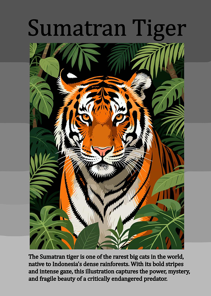 Sumatran Tiger Illustration