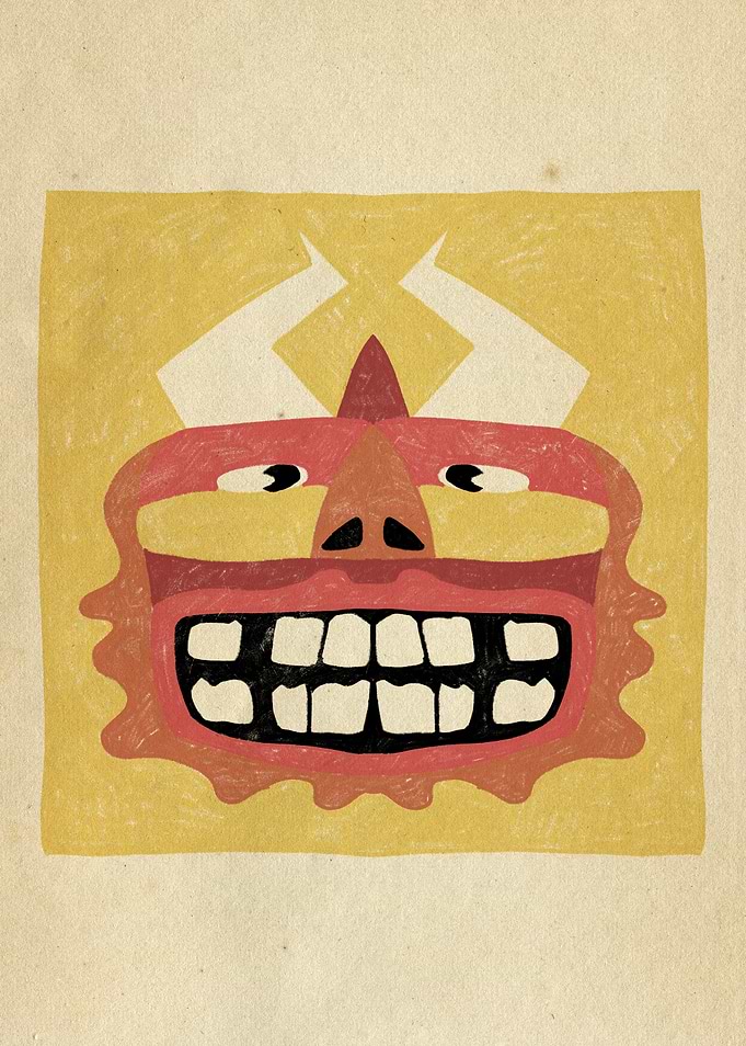 Dancing Diablitos - Monster Face Illustrations