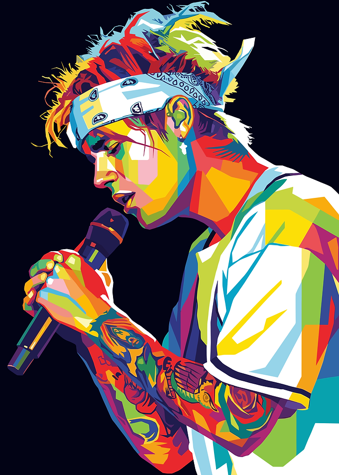 Justin Bieber Pop Art Portrait