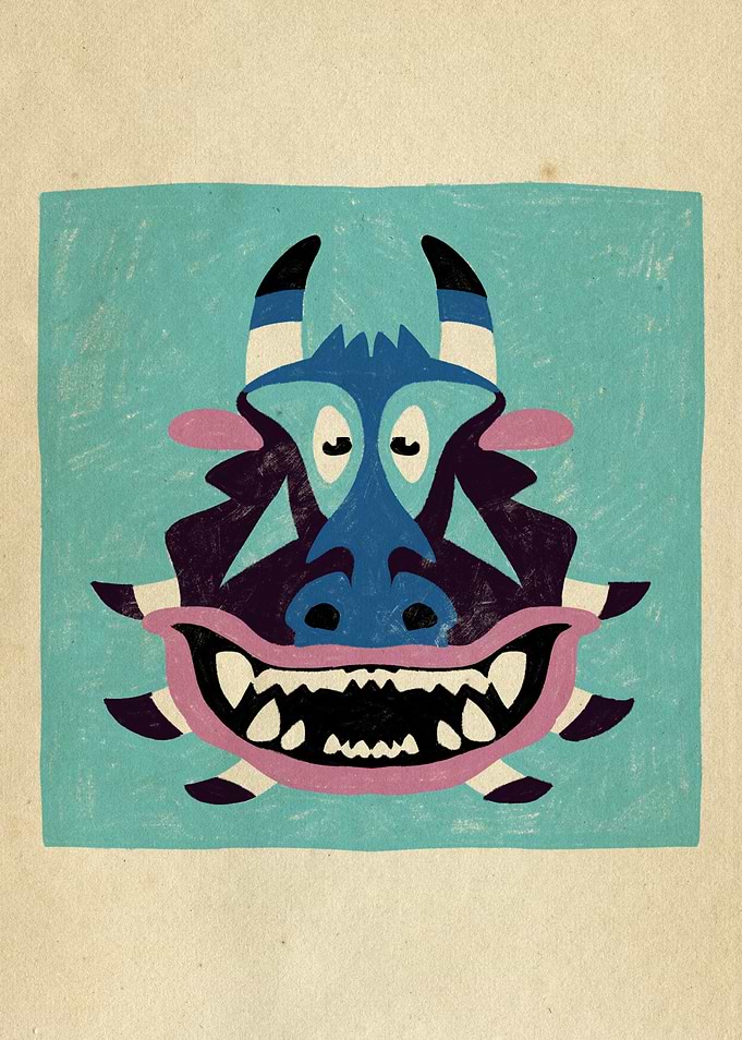 Dancing Diablitos - Monster Faces Illustrations