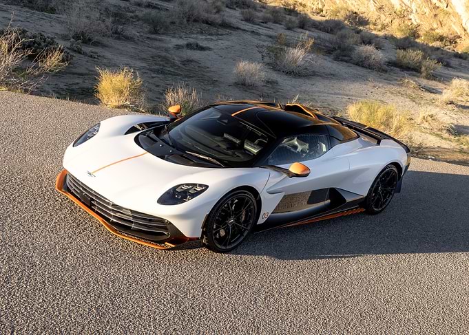Aston Martin Valhalla White and Orange