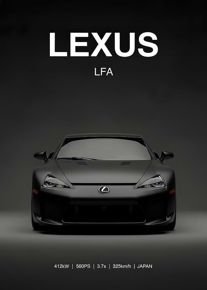 black Lexus LFA Caposter
