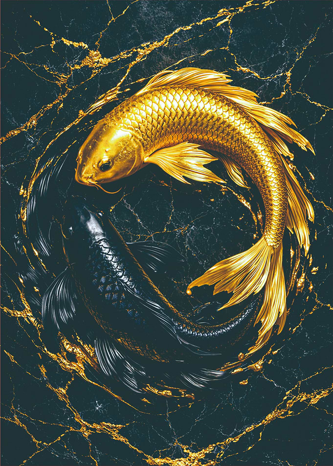 Yin Yang Koi Fish
