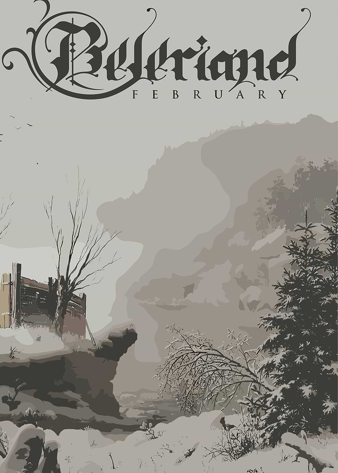 Beleriand February Winter Landscape Art