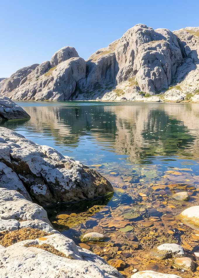 Serene Mountain Lake Landscape