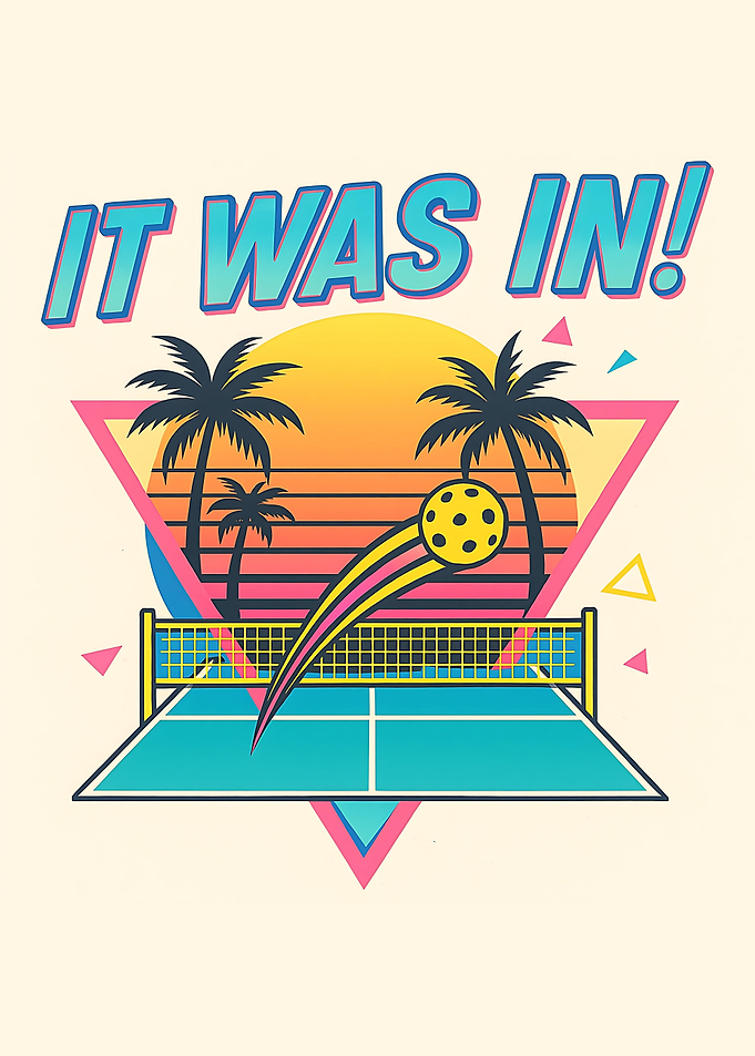 Pickleball Retro Design