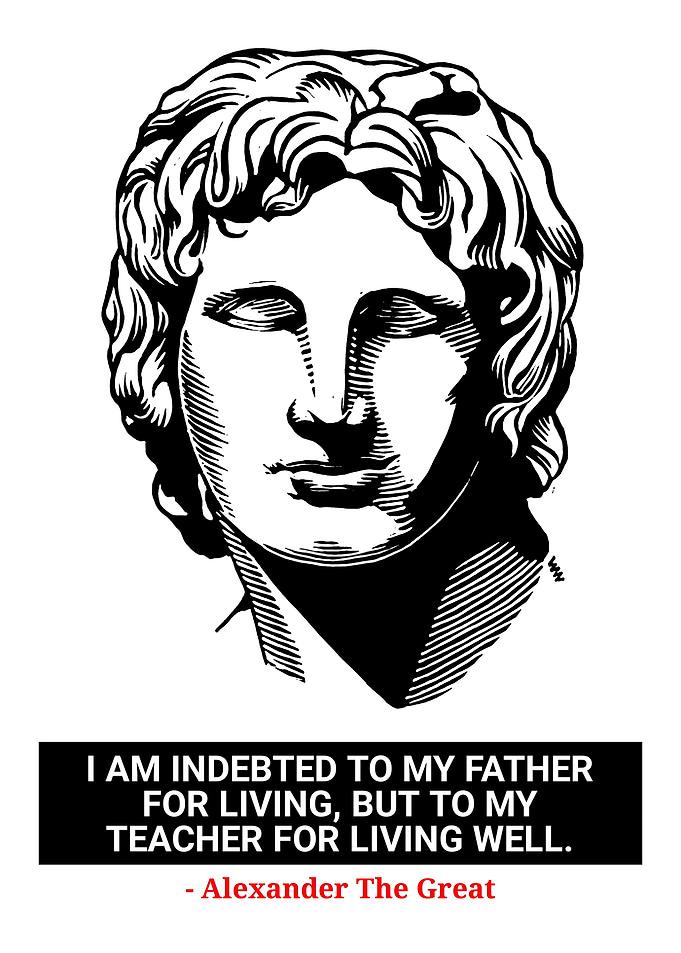 Alexander the Great Quote Portrait