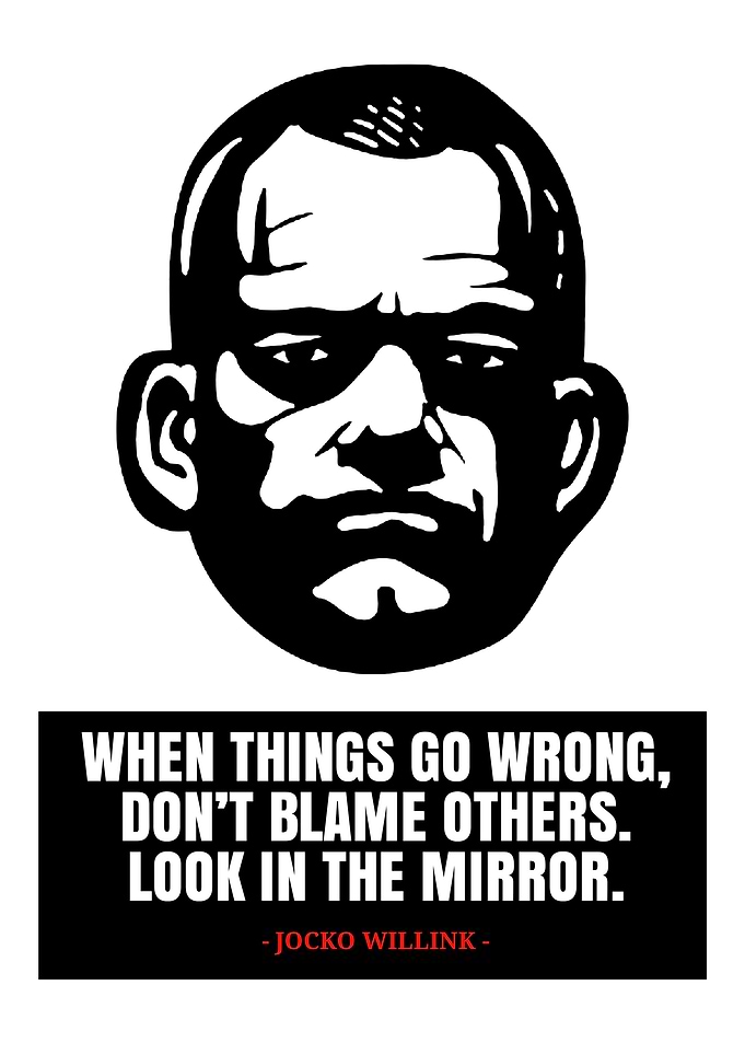 Jocko Willink Quote Black and White