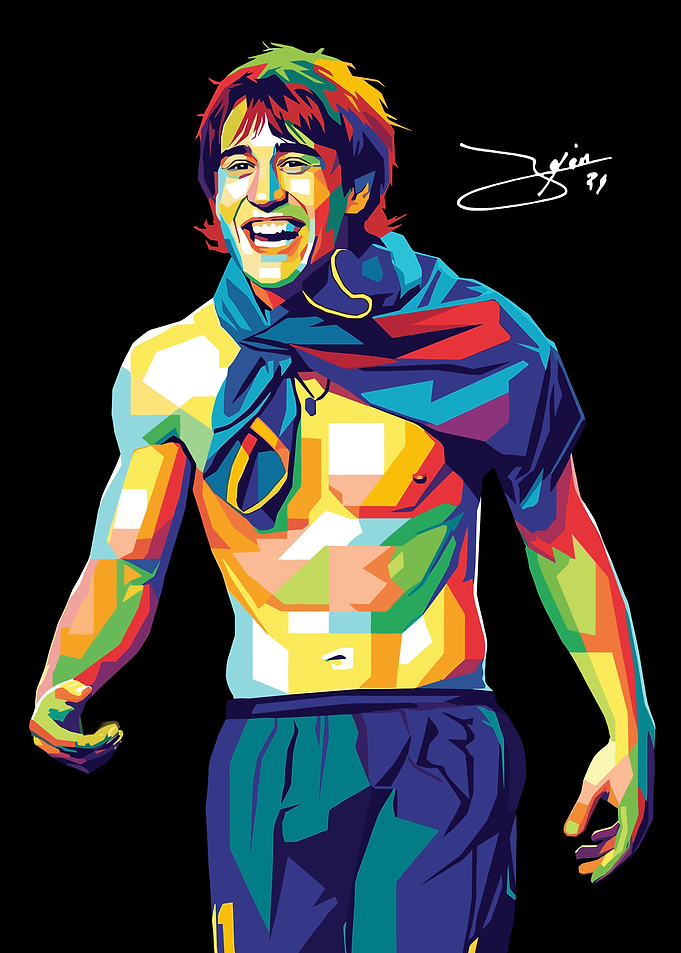 Bojan Krkic Colorful Football Player Pop Art Portrait