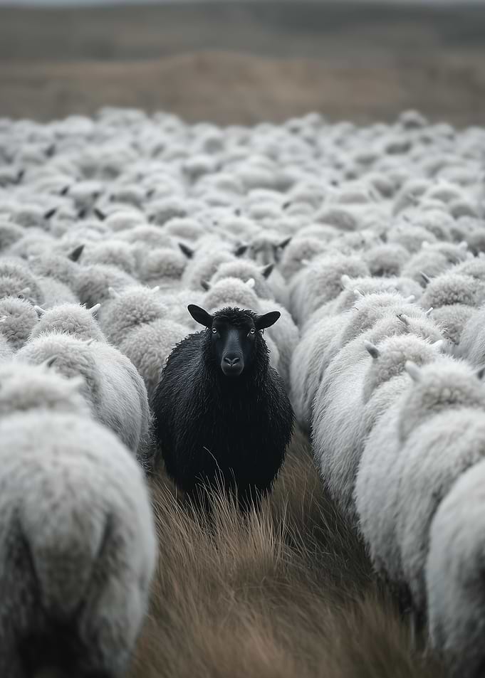 Black Sheep in a White Flock