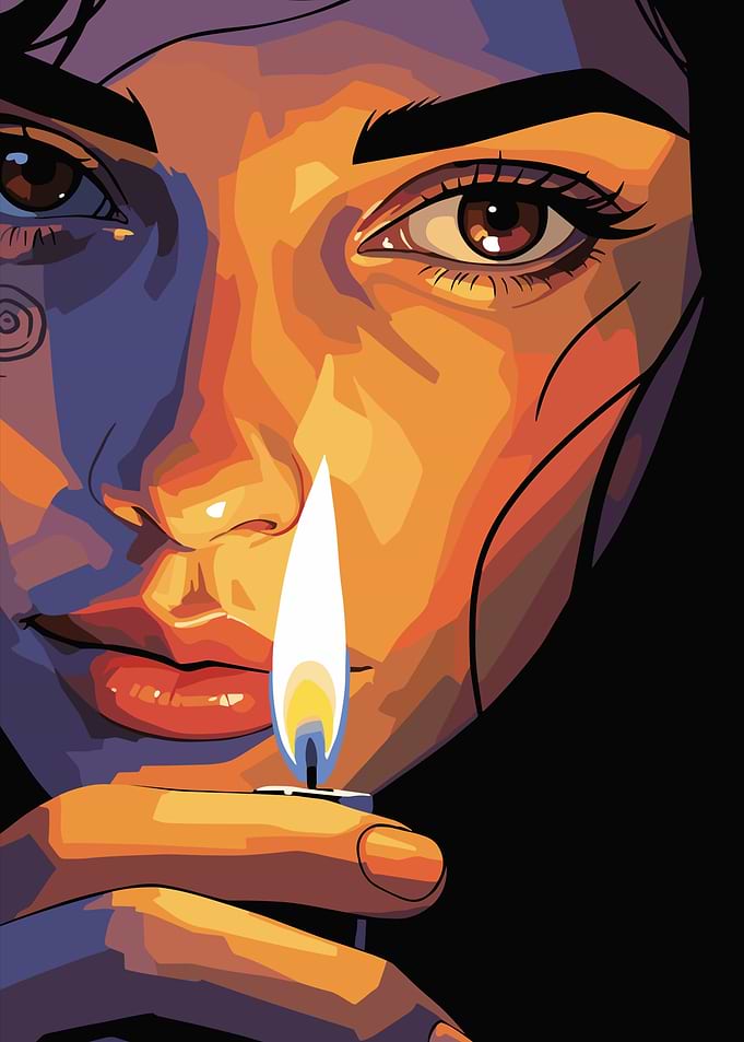 Woman with a Flame