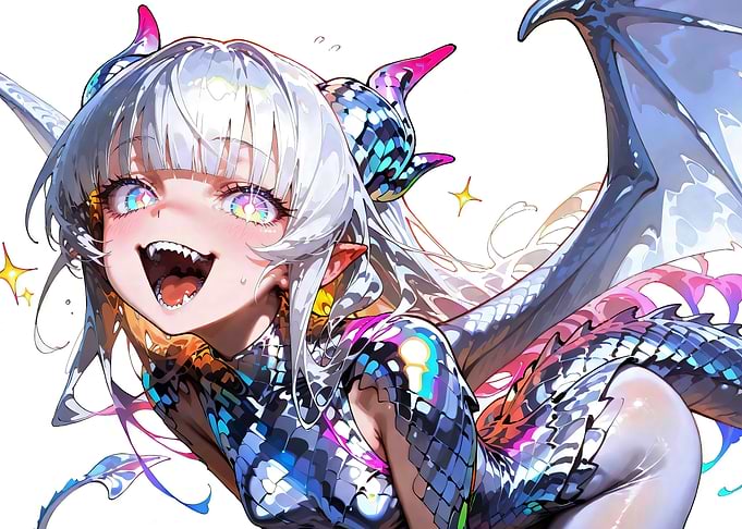 Dragon Girl Anime Character