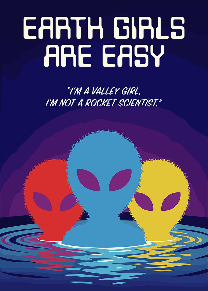 Earth Girls Are Easy Movie Poster