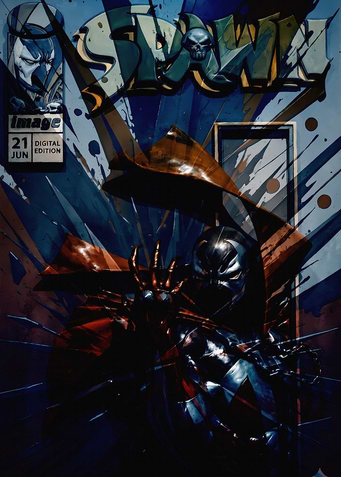 Spawn Comic Book Cover Art