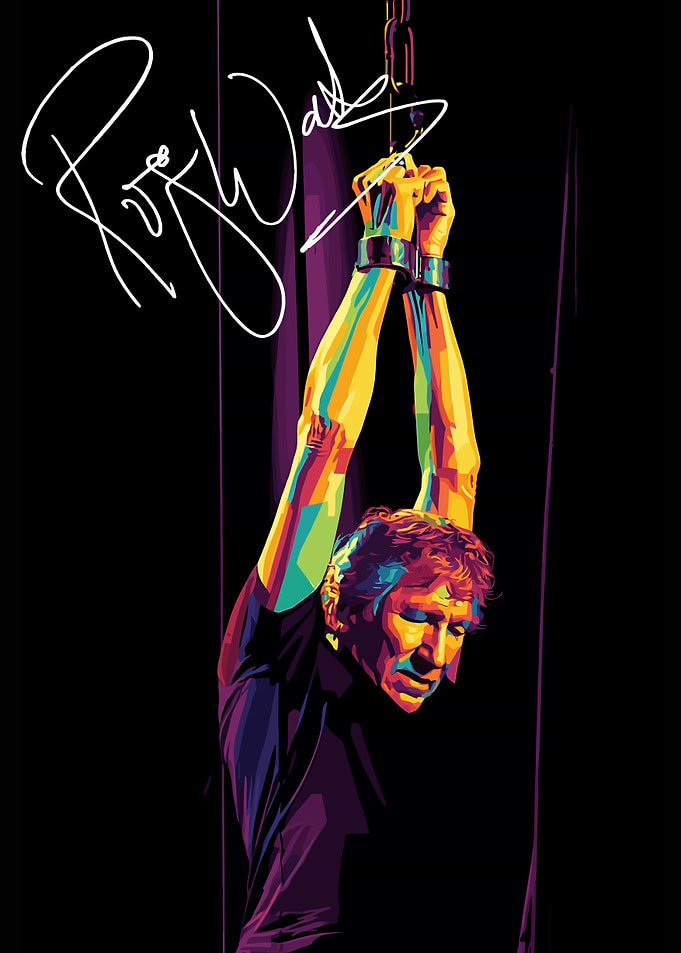 Roger Waters in Chains Pop Art