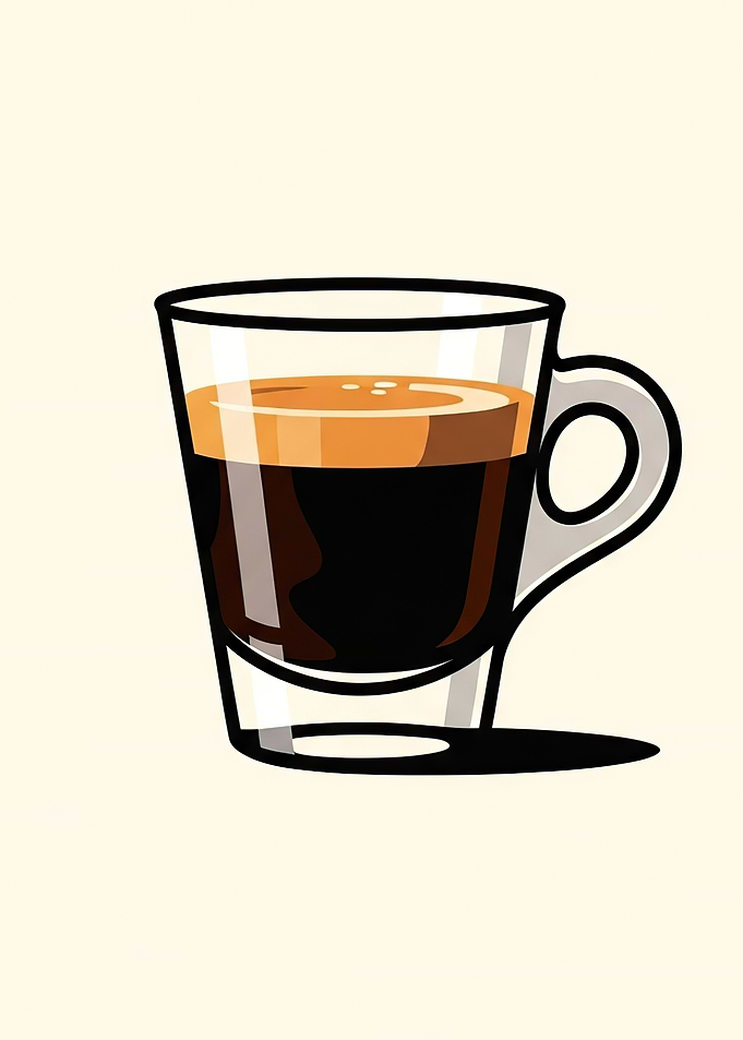 Espresso Shot in Glass Cup