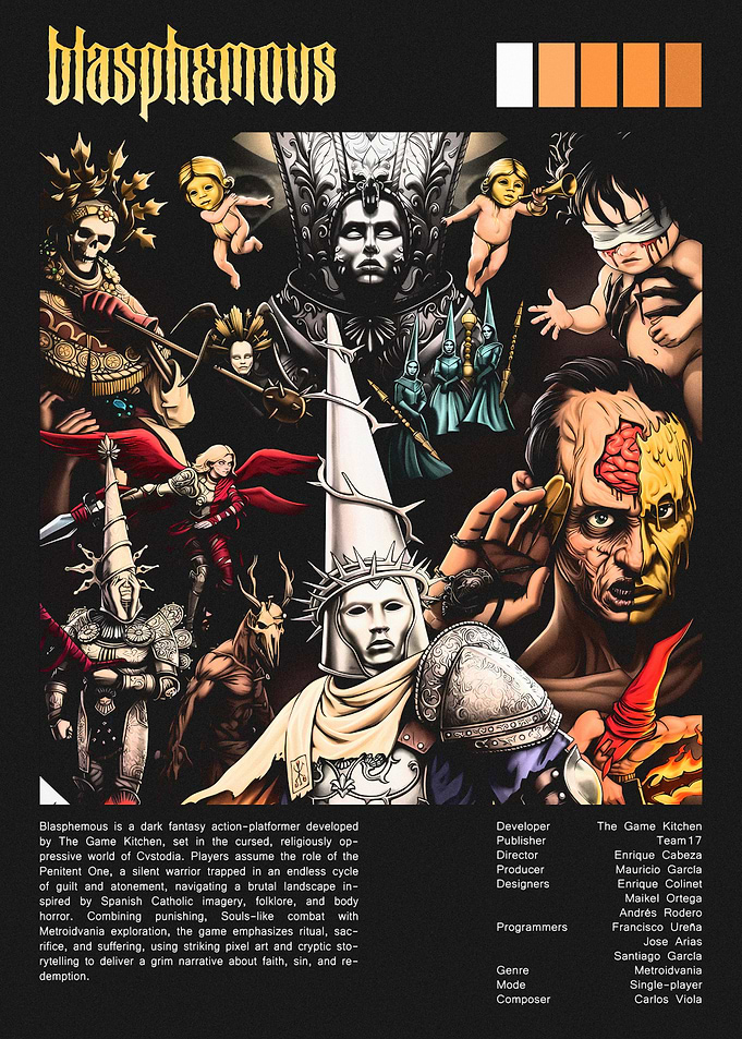 Blasphemous Game Poster Art