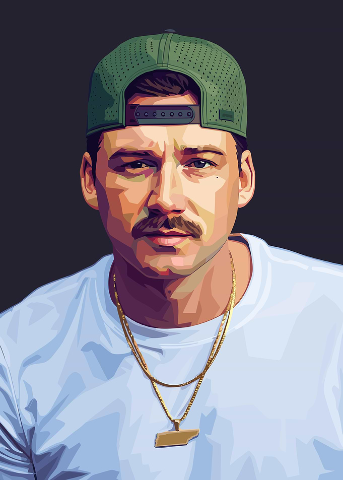 Man with Tennessee Pendant Digital Art