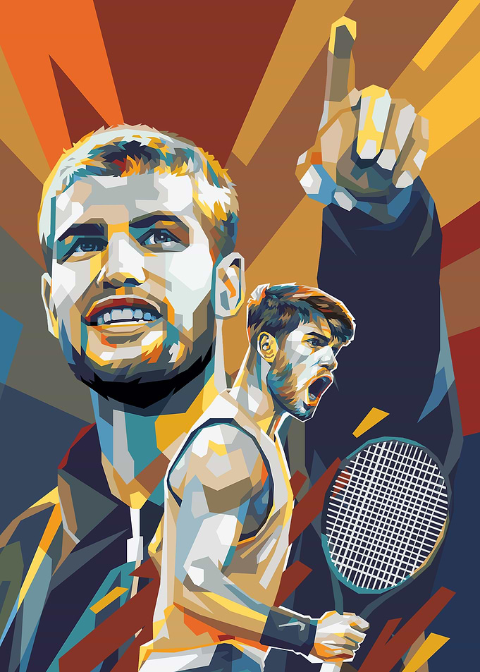 Carlos Alcaraz Tennis in WPAP