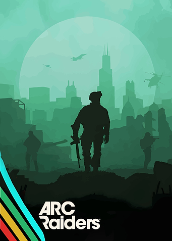Arc Raiders: Military Silhouette in Ruined City
