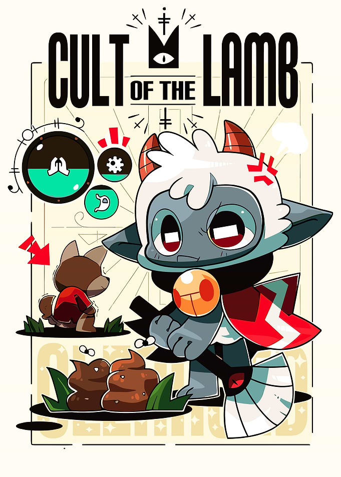 Cult of the Lamb Game Illustration