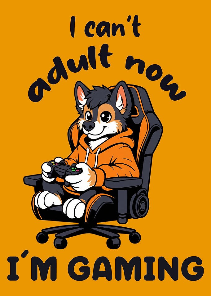 Funny Fox in Gaming Chair Gamer