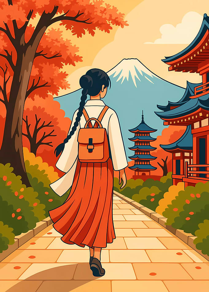 Japanese Autumn Landscape