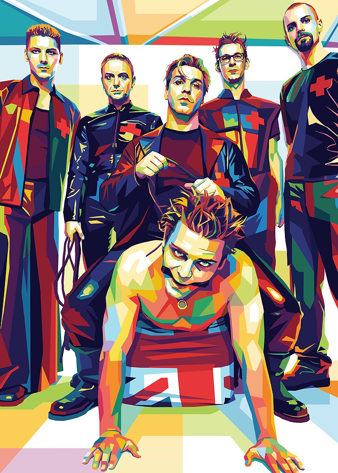 Rammstein Band Pop Art Portrait