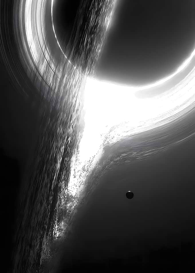 Black Hole Gravity Lens Simulation