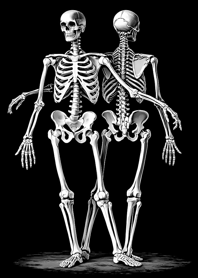 Conjoined Skeletons Anatomy