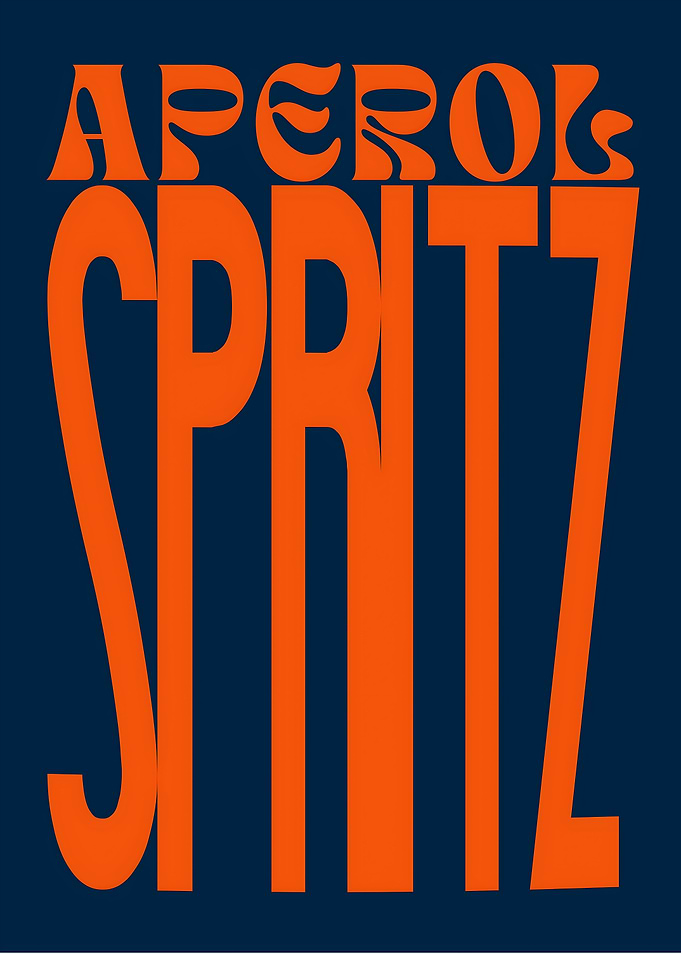 Aperol Spritz Text Art