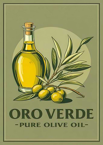 Oro Verde Pure Olive Oil Poster