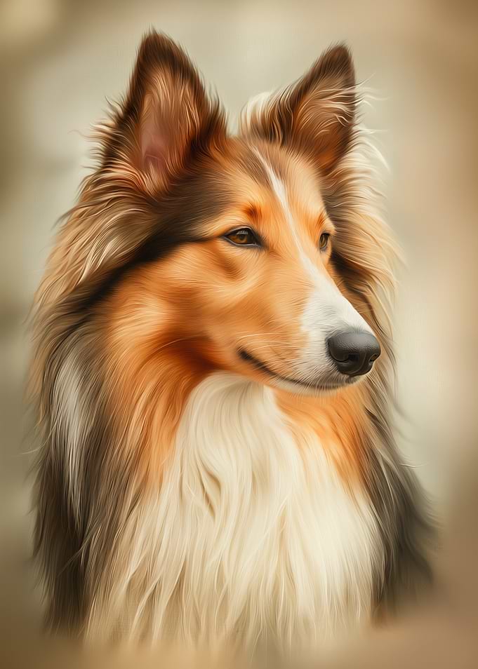 Rough Collie Portrait