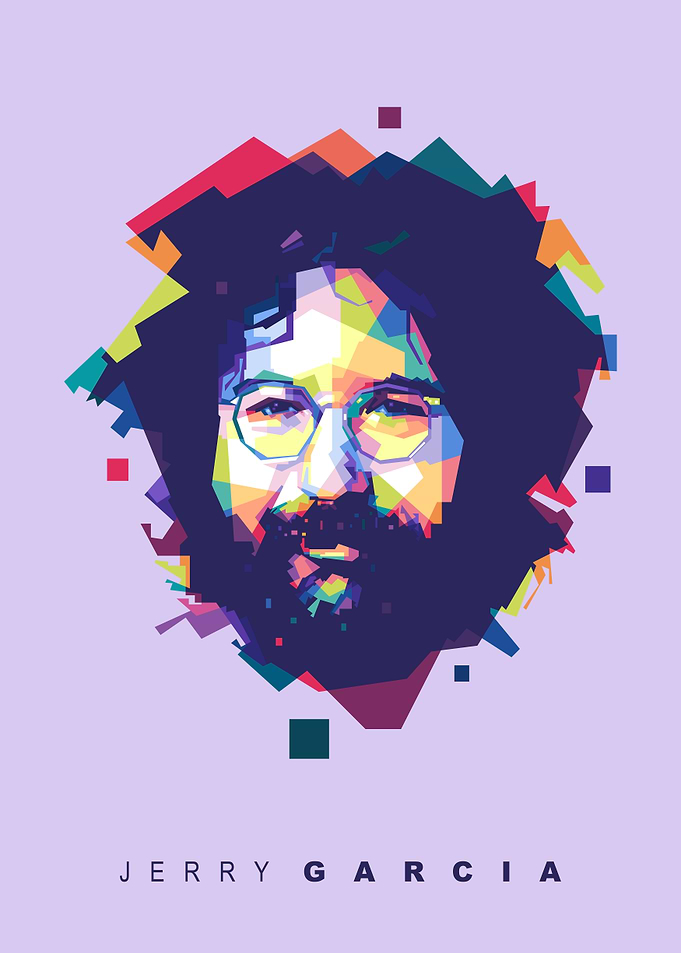 Jerry Garcia Pop Art Portrait