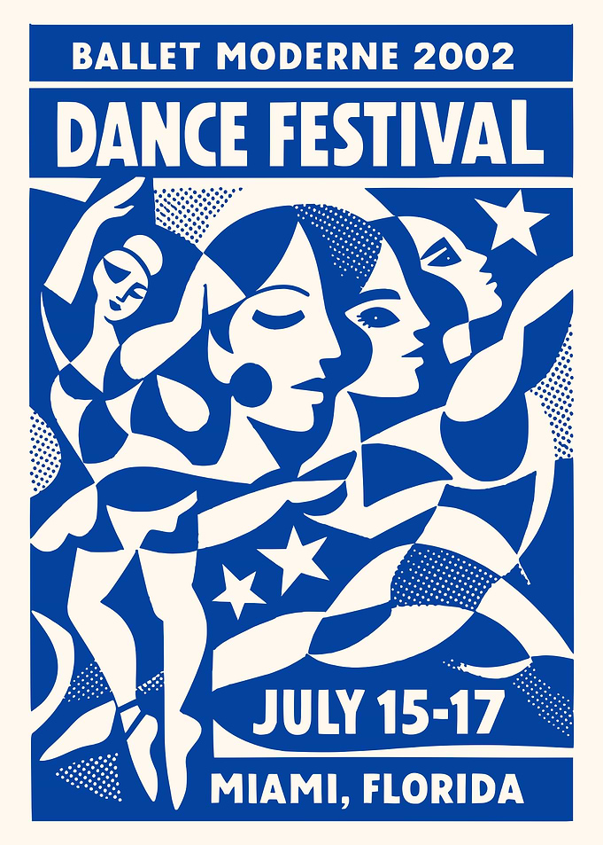 Ballet Moderne 2002 Dance Festival Poster