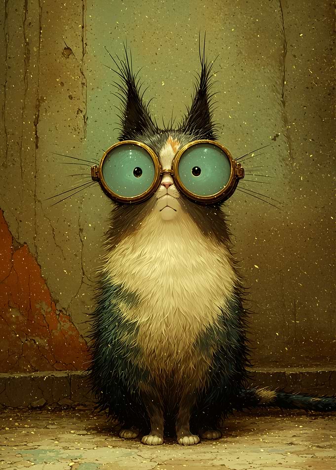 Cat with Glasses