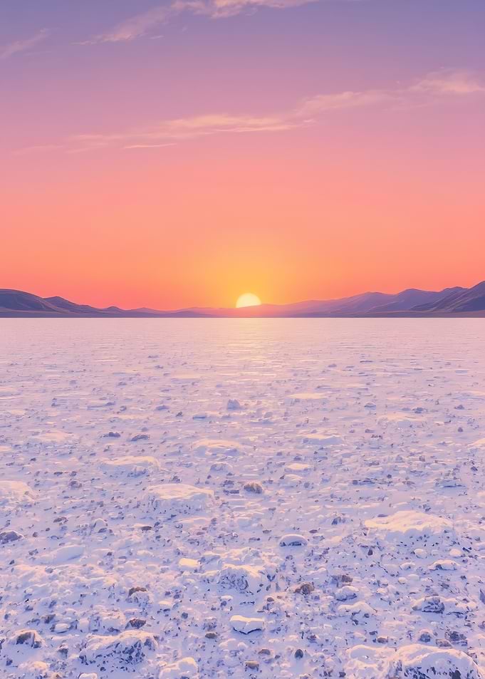 Desert Sunset Landscape