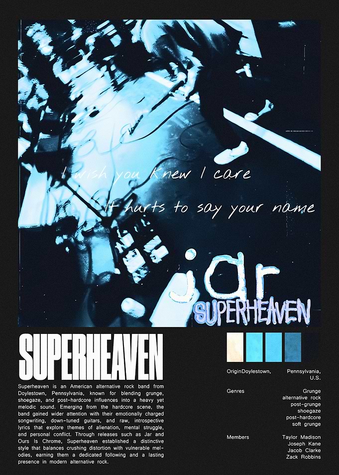 Superheaven Band Poster Art
